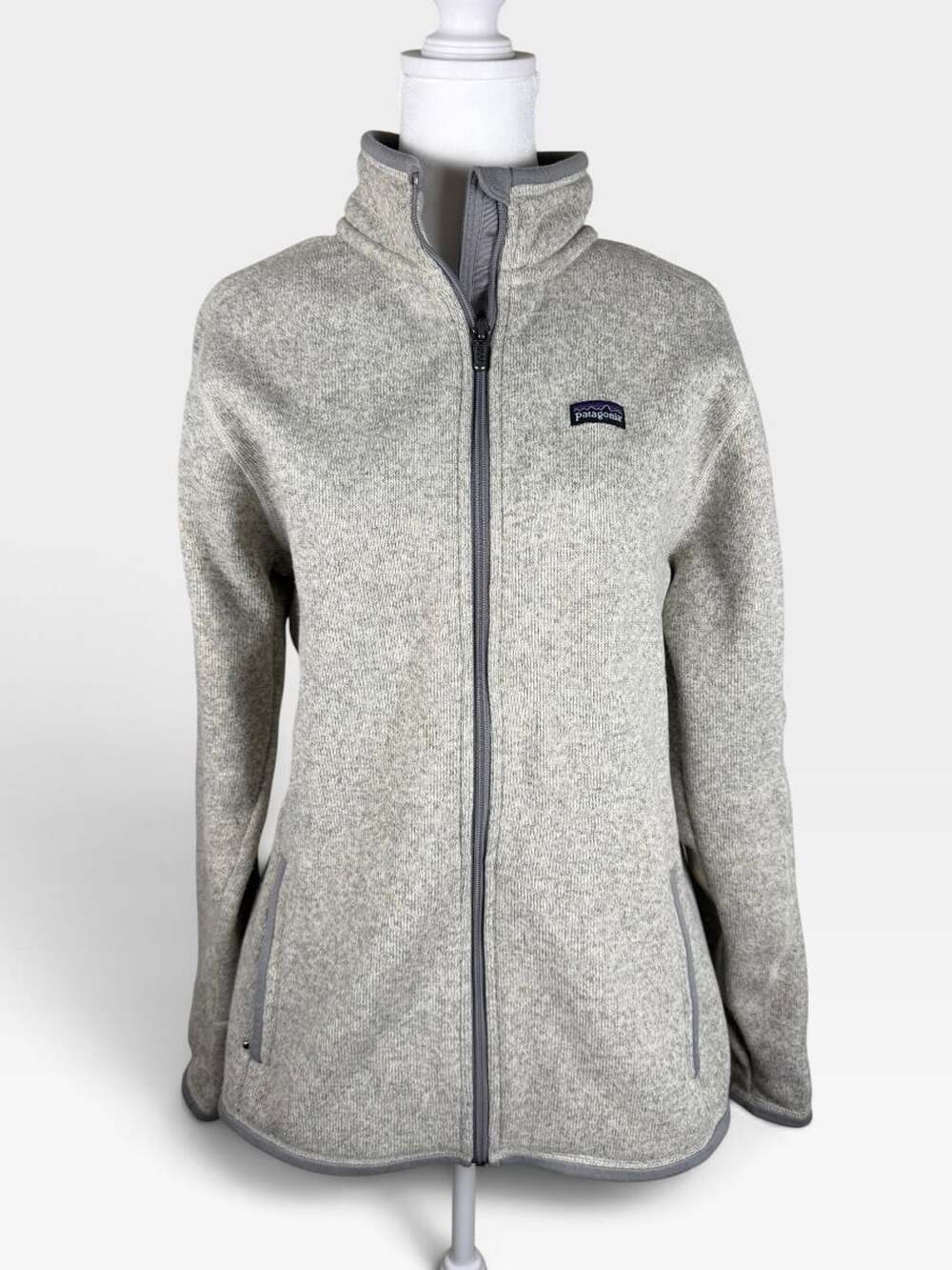 Patagonia Better Sweater Jacket Women L Gray Full Zip Fleece 25541 Fall 2012